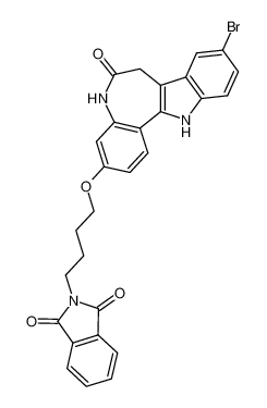 9-bromo-3-(4-phthalimidobutoxy)-7,12-dihydroindolo[3,2-d][1]benzazepin-6(5H)-one_498557-40-7