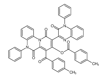 7-(4-methylbenzoyl)-6,10-dioxo-9-(3-oxo-4-phenyl-3,4-dihydroquinoxalin-2-yl)-5-phenyl-6,10-dihydro-5H-pyrido[1,2-a]quinoxalin-8-yl 4-methylbenzoate_498577-13-2