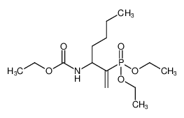 Carbamic acid, [1-[1-(diethoxyphosphinyl)ethenyl]pentyl]-, ethyl ester_498582-88-0
