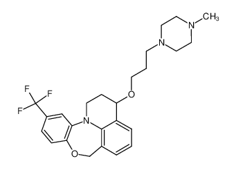 3-[3-(4-methyl-piperazin-1-yl)-propoxy]-11-trifluoromethyl-2,3-dihydro-1H,7H-benzo[2,3][1,4]oxazepino[6,5,4-ij]quinoline_49862-80-8