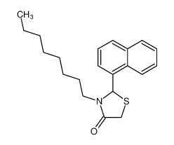 4-Thiazolidinone, 2-(1-naphthalenyl)-3-octyl-_499121-31-2