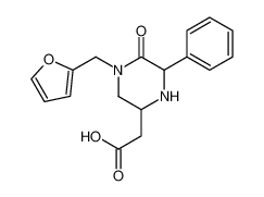 2-Piperazineacetic acid, 4-(2-furanylmethyl)-5-oxo-6-phenyl-_499139-52-5