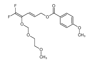 4-Methoxy-benzoic acid (E)-5,5-difluoro-4-(2-methoxy-ethoxymethoxy)-penta-2,4-dienyl ester_499158-39-3