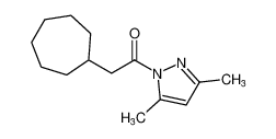 1H-Pyrazole, 1-(cycloheptylacetyl)-3,5-dimethyl-_499158-65-5