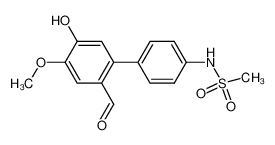 N-(2'-Formyl-5'-hydroxy-4'-methoxy-biphenyl-4-yl)-methanesulfonamide_499216-96-5