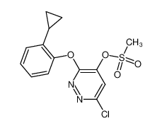 6-chloro-3-(2-cyclopropylphenoxy)-4-pyridazinyl methanesulfonate_499229-38-8