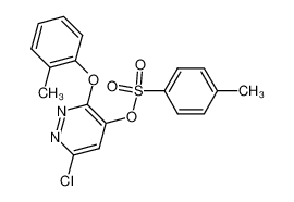 6-chloro-3-(2-methylphenoxy)-4-pyridazinyl 4-methylbenzenesulfonate_499229-56-0