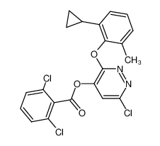 6-chloro-3-(2-cyclopropyl-6-methylphenoxy)-4-pyridazinyl 2,6-dichlorobenzoate_499233-02-2