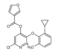6-chloro-3-(2-cyclopropyl-6-methylphenoxy)-4-pyridazinyl 3-furoate_499233-37-3