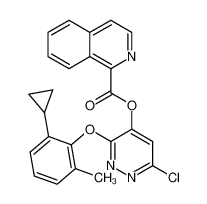 6-chloro-3-(2-cyclopropyl-6-methylphenoxy)-4-pyridazinyl 1-isoquinolinecarboxylate_499234-16-1