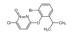 3-(2-bromo-6-isopropylphenoxy)-6-chloropyridazine 1-oxide_499235-23-3