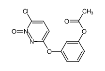 3-[(6-chloro-1-oxide-3-pyridazinyl)oxy]phenyl acetate_499236-09-8
