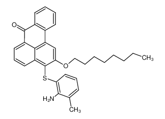 3-[(2-amino-3-methylphenyl)thio]-2-n-octyloxy-7H-benzo[de]anthracene-7-one_499238-21-0