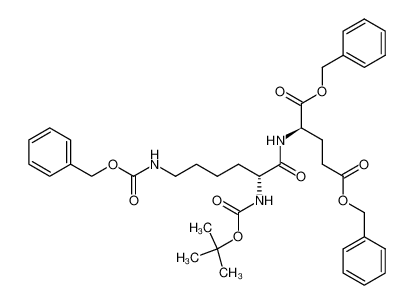 (R)-2-((R)-6-Benzyloxycarbonylamino-2-tert-butoxycarbonylamino-hexanoylamino)-pentanedioic acid dibenzyl ester_499775-28-9