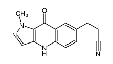3-(1-methyl-9-oxo-4,9-dihydro-1H-pyrazolo[4,3-b]quinolin-7-yl)propanenitrile_499791-10-5