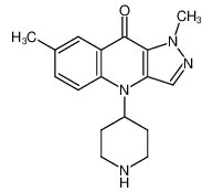 1,7-dimethyl-4-(4-piperidinyl)-1,4-dihydro-9H-pyrazolo[4,3-b]quinolin-9-one_499791-31-0