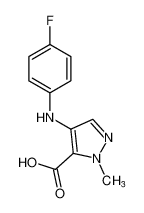 1H-Pyrazole-5-carboxylic acid, 4-[(4-fluorophenyl)amino]-1-methyl-_499791-82-1