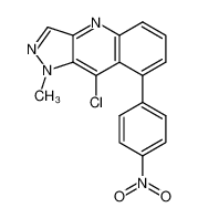 9-chloro-1-methyl-8-(4-nitrophenyl)-1H-pyrazolo[4,3-b]quinoline_499792-63-1