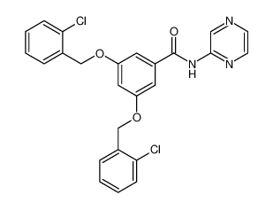Benzamide, 3,5-bis[(2-chlorophenyl)methoxy]-N-pyrazinyl-_499988-45-3