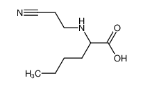 2-((2-cyanoethyl)amino)hexanoic acid_51078-50-3