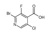2-Bromo-5-chloro-3-fluoroisonicotinic acid_514798-01-7