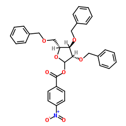 2,3,5-tri-O-benzyl-1,0-(4-nitrobenzoyl)-D-arabinofuranose_52522-49-3
