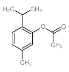 (5-methyl-2-propan-2-ylphenyl) acetate_528-79-0