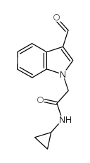 N-cyclopropyl-2-(3-formylindol-1-yl)acetamide_530121-56-3