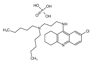 N-(7-chloro-1,2,3,4-tetrahydroacridin-9-yl)-N',N'-dipentylpropane-1,3-diamine,phosphoric acid_5336-88-9