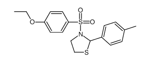 3-[(4-Ethoxyphenyl)sulfonyl]-2-(4-methylphenyl)-1,3-thiazolidine_537678-02-7