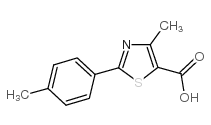4-Methyl-2-(4-methylphenyl)-1,3-thiazole-5-carboxylic acid_54001-13-7