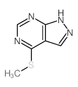 4-methylsulfanyl-1H-pyrazolo[3,4-d]pyrimidine_5418-10-0