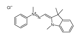 N-methyl-N-[(1,3,3-trimethylindol-1-ium-2-yl)methylideneamino]aniline,chloride_55850-01-6