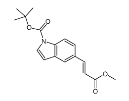 tert-butyl 5-(3-methoxy-3-oxoprop-1-enyl)indole-1-carboxylate_561307-71-9