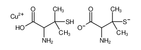 copper,2-amino-3-methyl-3-sulfidobutanoate,hydron_57636-93-8