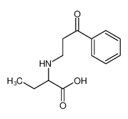 2-[(3-oxo-3-phenylpropyl)amino]butanoic acid_57804-84-9