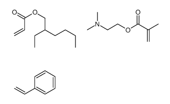2-(dimethylamino)ethyl 2-methylprop-2-enoate,2-ethylhexyl prop-2-enoate,styrene_58353-09-6