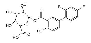 (2S,3S,4S,5R,6S)-6-[5-(2,4-difluorophenyl)-2-hydroxybenzoyl]oxy-3,4,5-trihydroxyoxane-2-carboxylic acid_58446-30-3