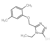 3-[(2,5-dimethylphenoxy)methyl]-4-ethyl-1H-1,2,4-triazole-5-thione_588673-86-3