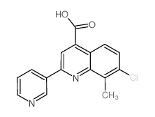 7-Chloro-8-methyl-2-pyridin-3-ylquinoline-4-carboxylic acid_588696-83-7