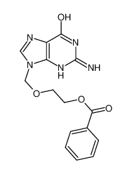 2-[(2-amino-6-oxo-3H-purin-9-yl)methoxy]ethyl benzoate_59277-91-7