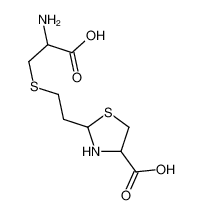 2-[2-(2-amino-2-carboxyethyl)sulfanylethyl]-1,3-thiazolidine-4-carboxylic acid_59411-63-1