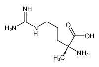 (2R)-2-amino-5-(diaminomethylideneamino)-2-methylpentanoic acid_59574-24-2