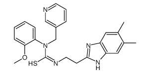 3-[2-(5,6-Dimethyl-1H-benzimidazol-2-yl)ethyl]-1-(2-methoxyphenyl )-1-(3-pyridinylmethyl)thioure_606091-47-8