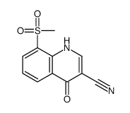 4-Hydroxy-8-(methylsulfonyl)-3-quinolinecarbonitrile_61338-19-0