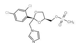 cis-2-(2,4-dichlorophenyl)-2-(1h-imidazole-1-yl)methyl-4-(methane sulfonyloxy)methyl-1,3-dioxalane_61397-61-3
