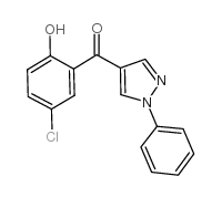 (5-chloro-2-hydroxyphenyl)-(1-phenylpyrazol-4-yl)methanone_61466-46-4