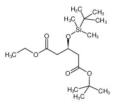 5-O-tert-butyl 1-O-ethyl (3R)-3-[tert-butyl(dimethyl)silyl]oxypentanedioate_615556-99-5