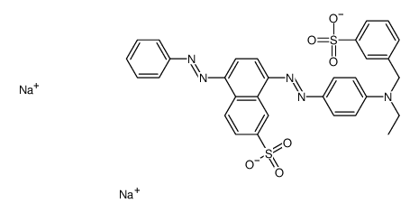 disodium,8-[[4-[ethyl-[(3-sulfonatophenyl)methyl]amino]phenyl]diazenyl]-5-phenyldiazenylnaphthalene-2-sulfonate_62133-80-6