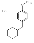 3-[(4-methoxyphenyl)methyl]piperidine,hydrochloride_625454-21-9